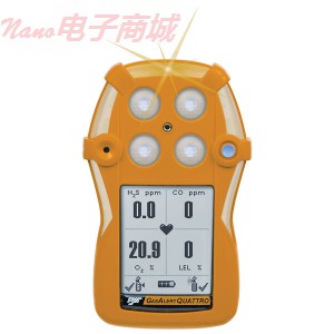 GasAlertQuattro QT-XWHM-R-Y-NA 4氣體監(jiān)測/檢測器
