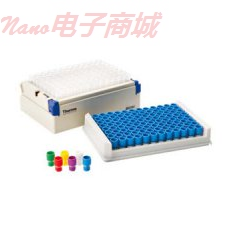 Matrix 3741WHI 1.0 mL 2D，聚丙烯，V形底螺旋蓋凍存管帶白色蓋，無菌