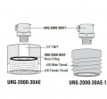 美國(guó)URG URG-2000-30AE-2特氟隆適配器