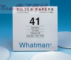 英國Whatman 1441-060，Grade 41無灰級定量濾紙，20μm，6cm